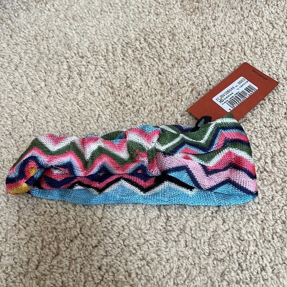 New! Missoni chevron multi colored knit headband. main image 7